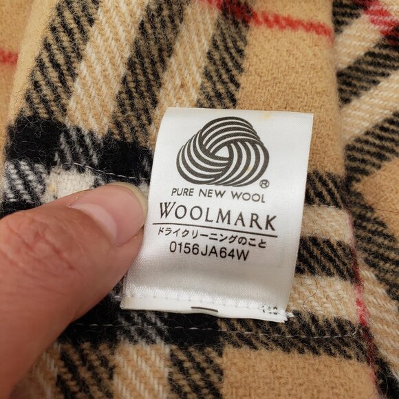Burberry Classic Vintage Wool Large Scarf lux83-102325 - Picture 11 of 11